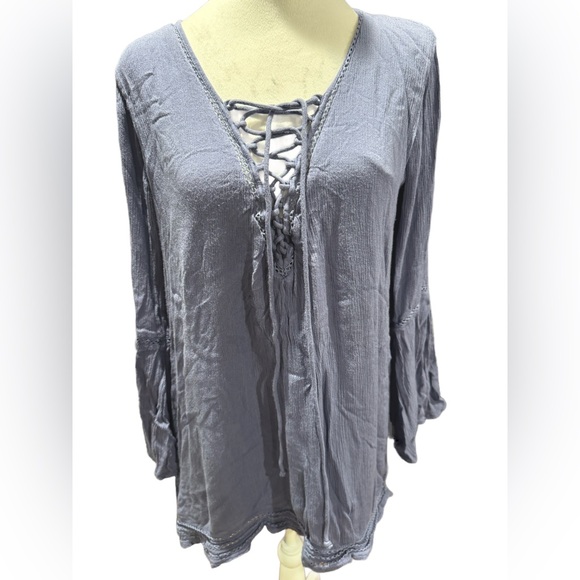 Elan Tunic Lace Up top Size L - Picture 1 of 6